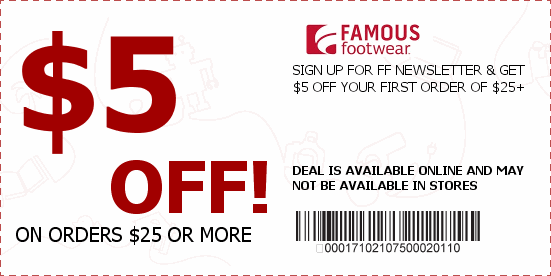 famous footwear coupons