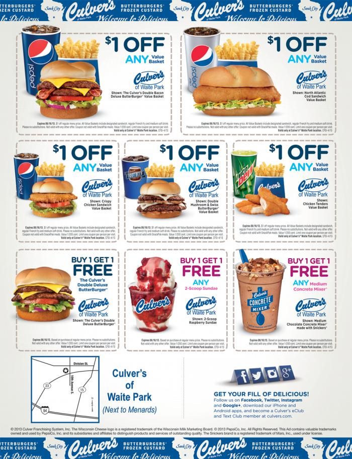Free Culver's Coupons 2024 Bunni Coralyn