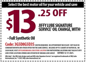 jiffy lube air conditioning service coupon