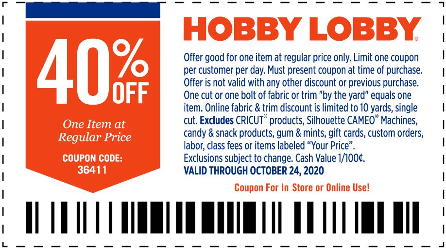 Hobby Lobby Printable Coupons Grab Your Printable Coupons