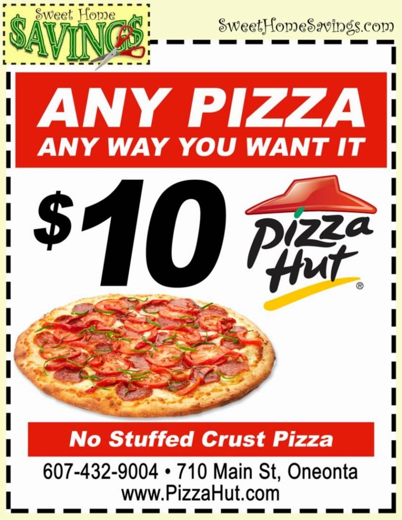Pizza Hut Discount Codes and Coupons Grab Your Printable Coupons