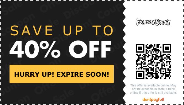 40-off-famousdaves famousdaves food  coupon printable for 2021