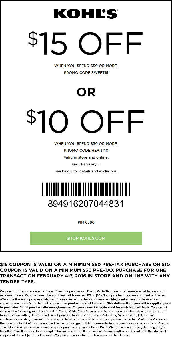 march 2022 Kohls_coupon code iphone