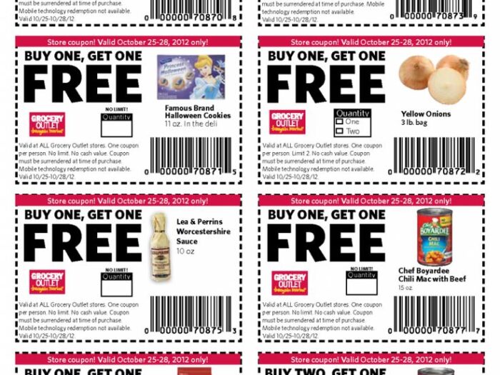 grocery coupon sheet print out 2022