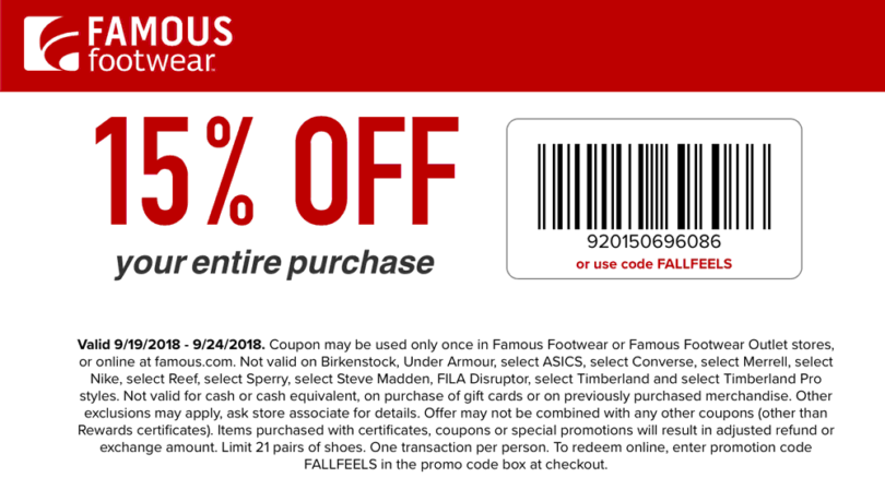 In-Store Famous Footwear Coupons | Grab Your Printable Coupons