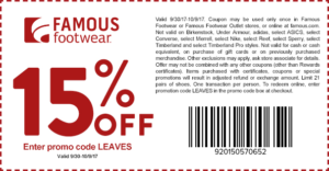 In-Store Famous Footwear Coupons | Grab Your Printable Coupons